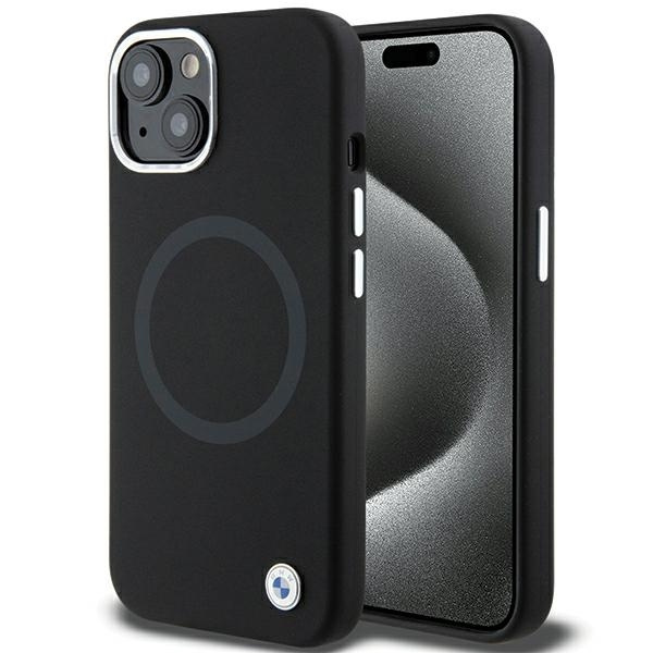 BMW BMHMP15SSILBK2 Apple iPhone 15 Signature Liquid Silicone MagSafe black
