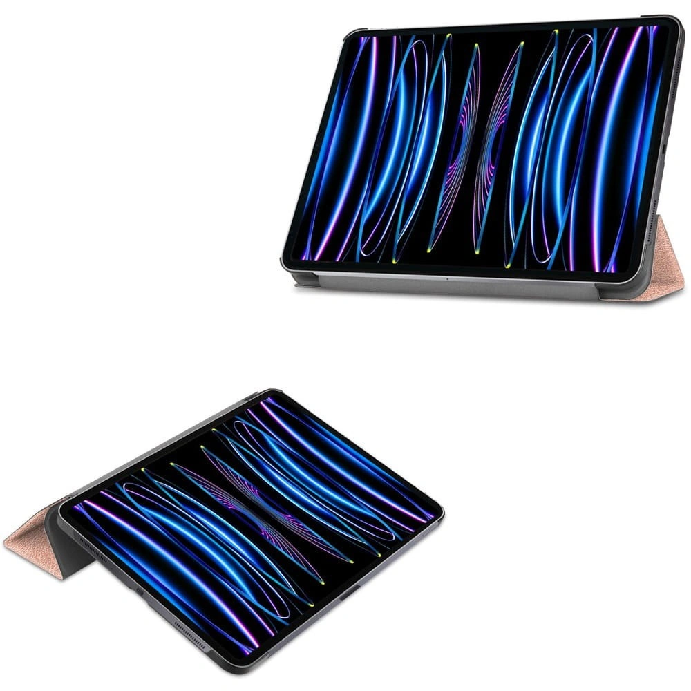 Bizon Case Tab Croc Apple iPad Pro 11 2022/2021/2020/2018 rose gold