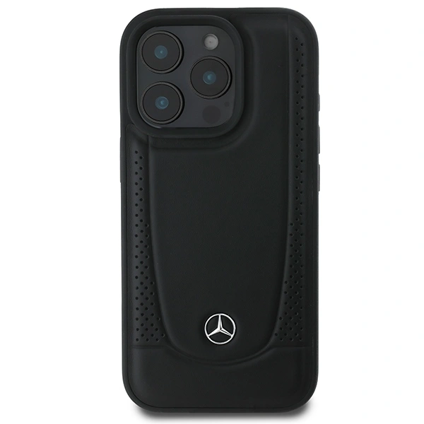 Mercedes MEHCP16LARMBK Apple iPhone 16 Pro hardcase Leather Urban black