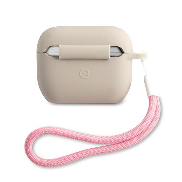 Guess GUACAPLSVSGP Apple AirPods Pro cover grey pink Silicone Vintage