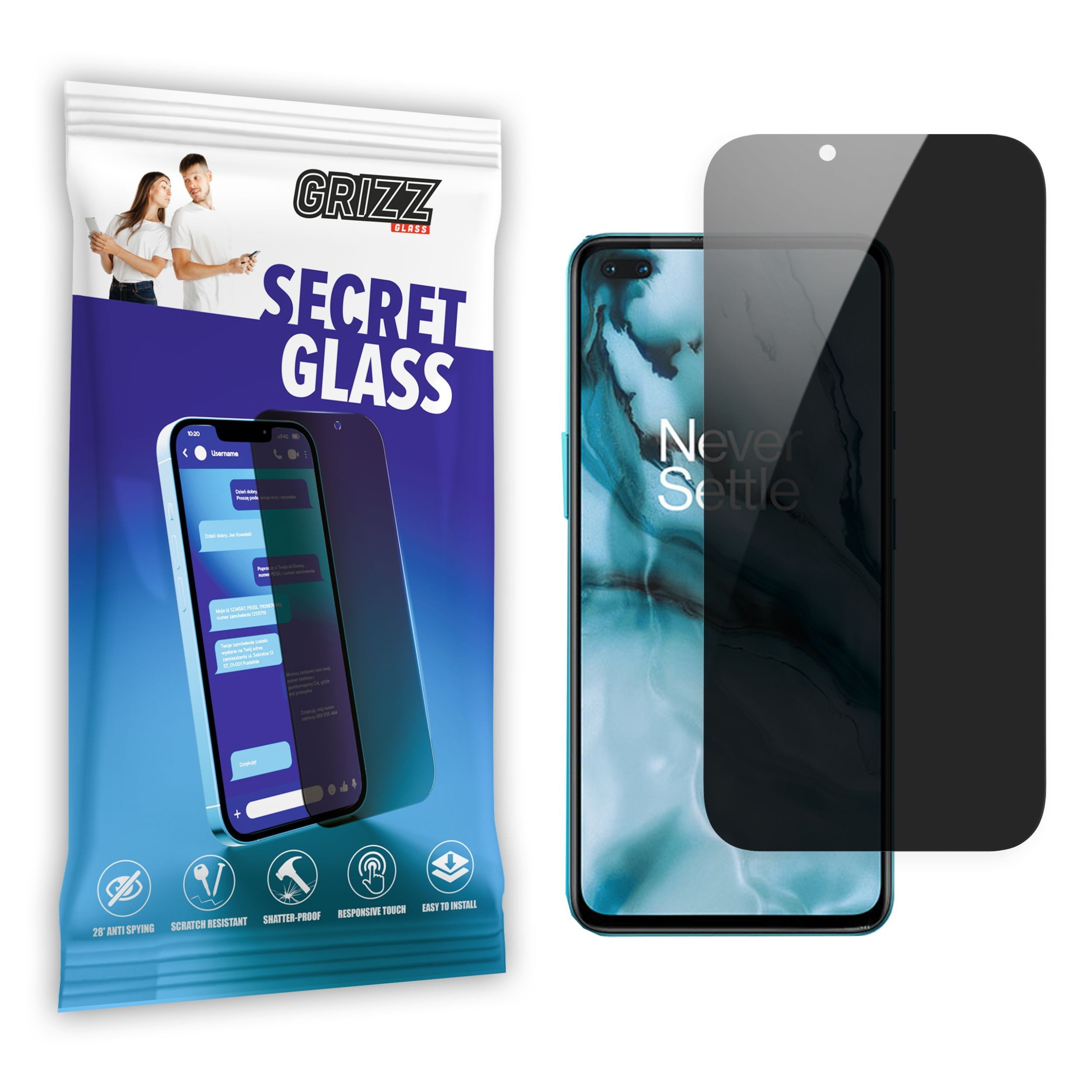 GrizzGlass SecretGlass OnePlus Nord 5G