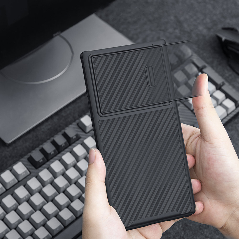 Case Nillkin Synthetic Fiber S Samsung Galaxy S23 Ultra black