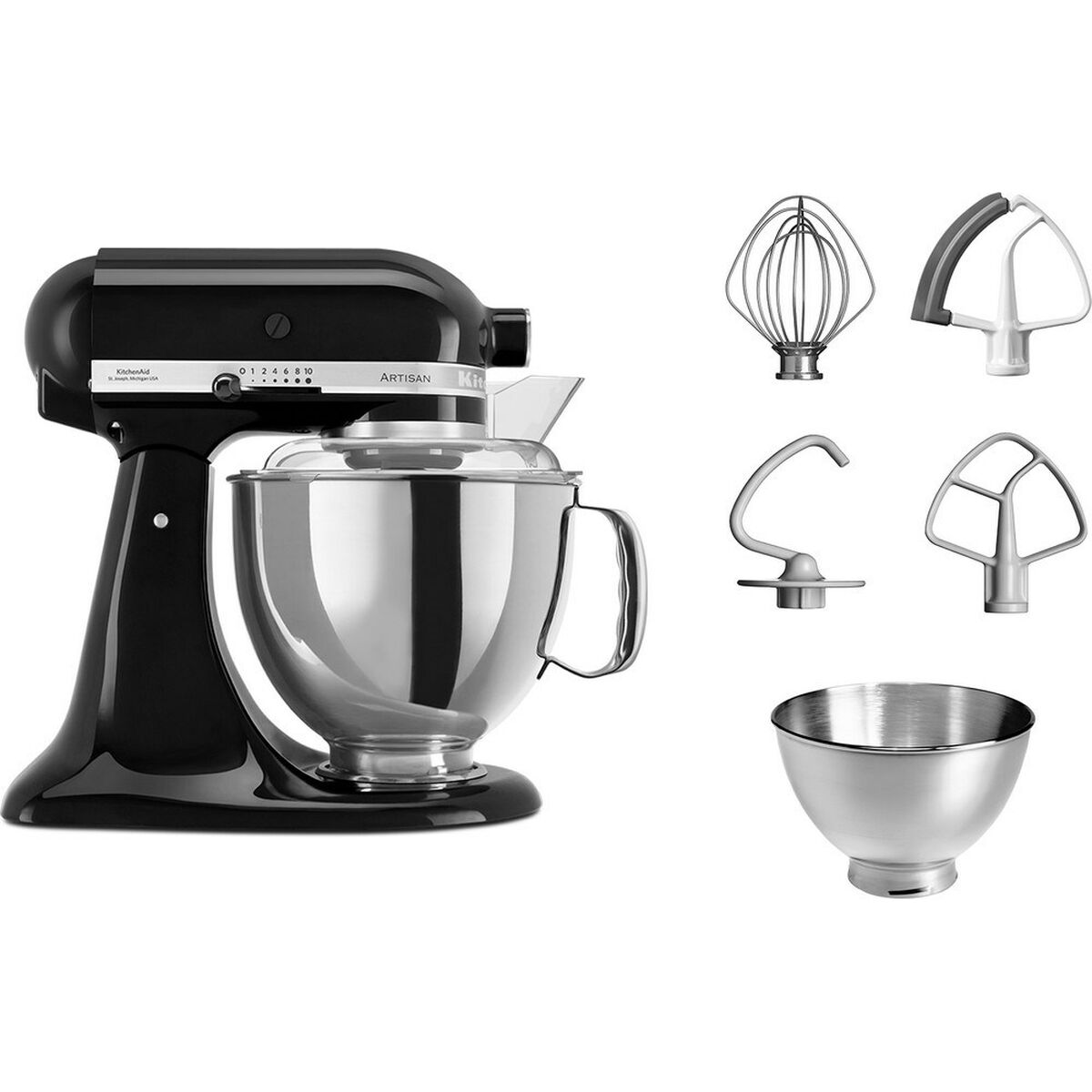 Food Processor KitchenAid 5KSM175PSEOB Black 300 W