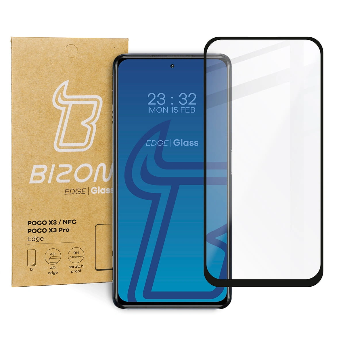 Bizon Glass Edge Xiaomi Poco X3 / NFC / PRO black