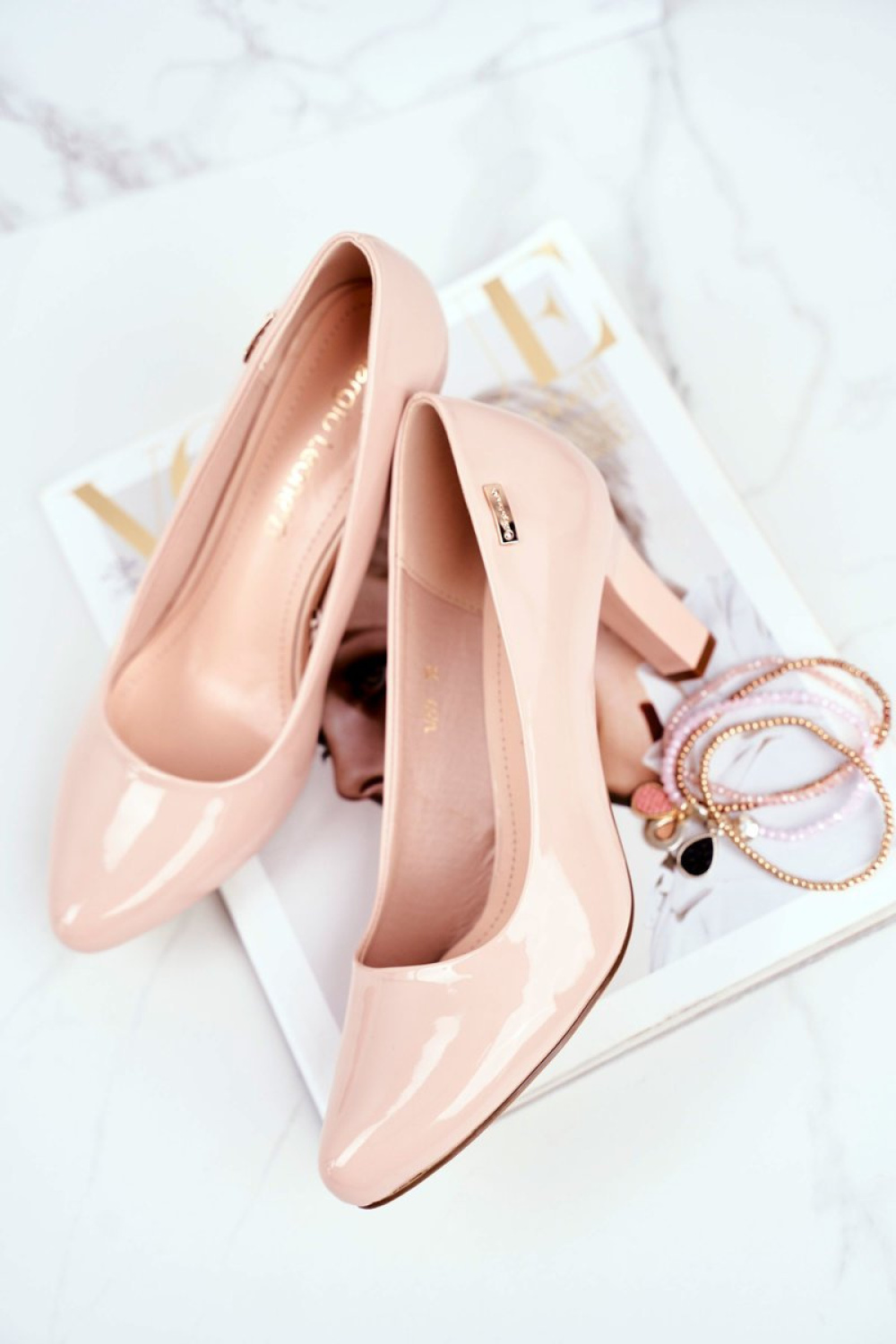  Block heel pumps model 206813 Step in style  beige