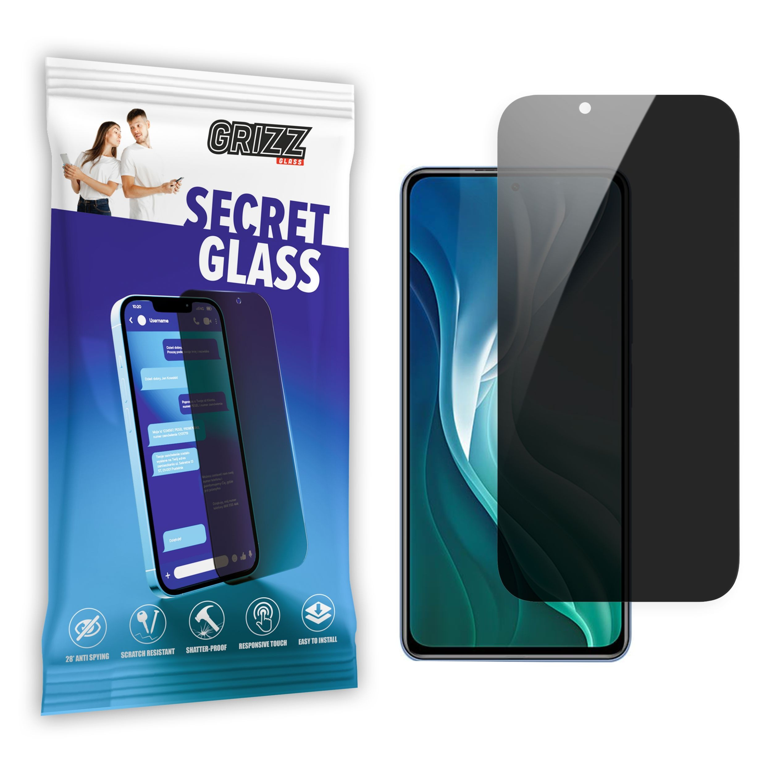 GrizzGlass SecretGlass Xiaomi Mi 10T 5G
