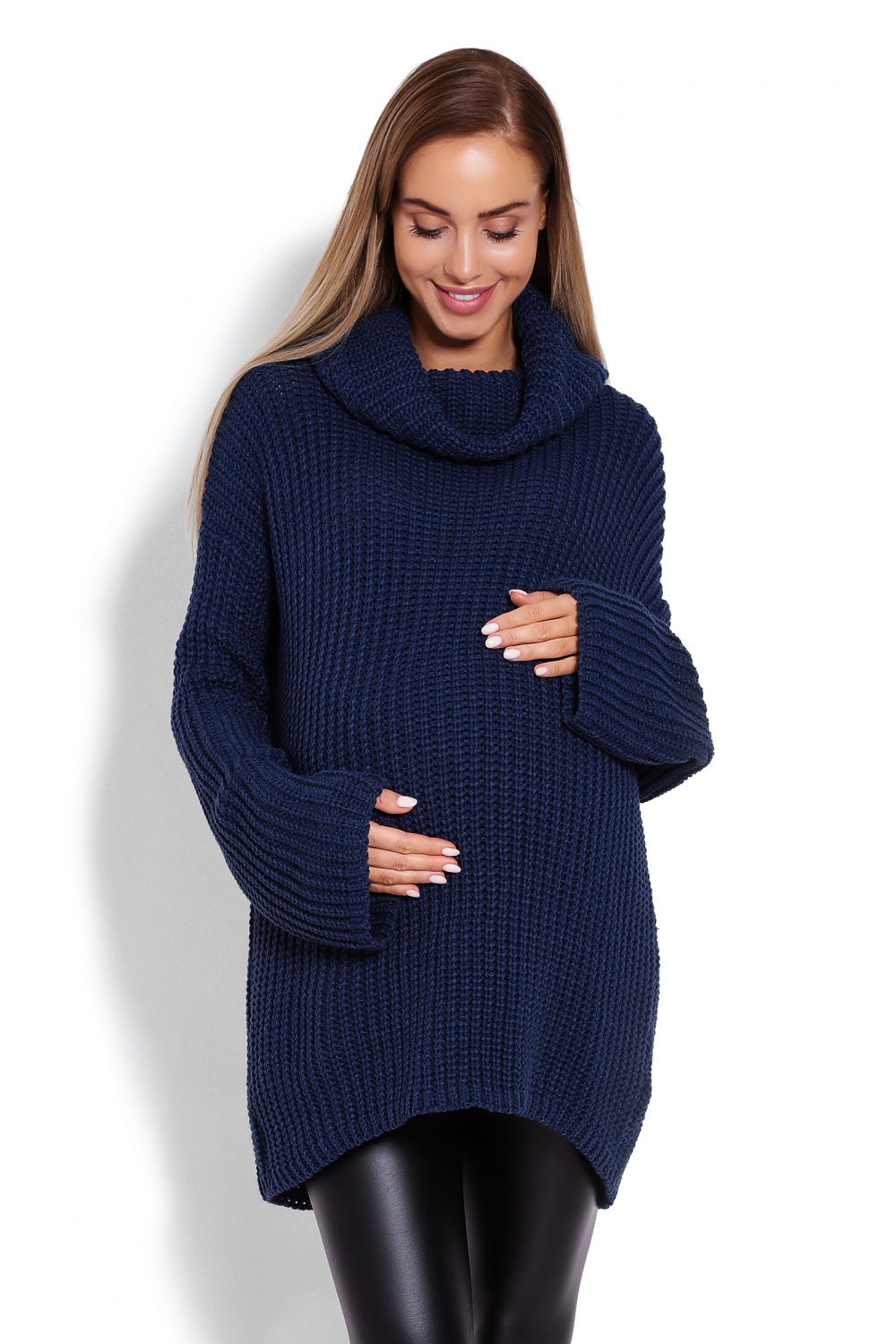  Pregnancy sweater model 122946 PeeKaBoo  navy blue