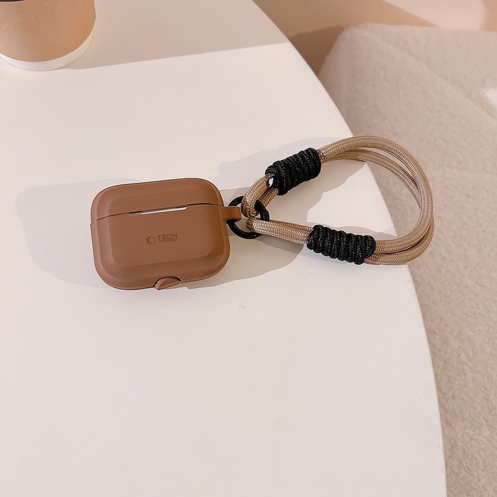 Tech-Protect Silicone Rope Apple Airpods Pro 1 / 2 Chocolate Brown