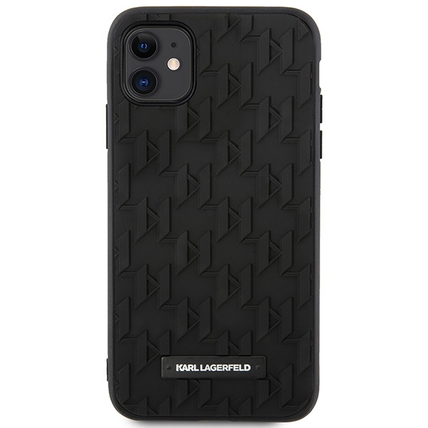 Karl Lagerfeld KLHCN61RUPKLPK Apple iPhone 11/XR hardcase black 3D Monogram