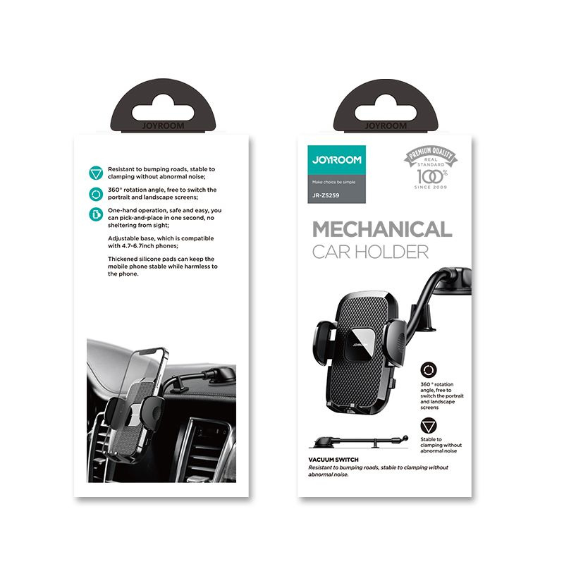 Joyroom JR-ZS259 Long Arm Dashboard Car Mount Black
