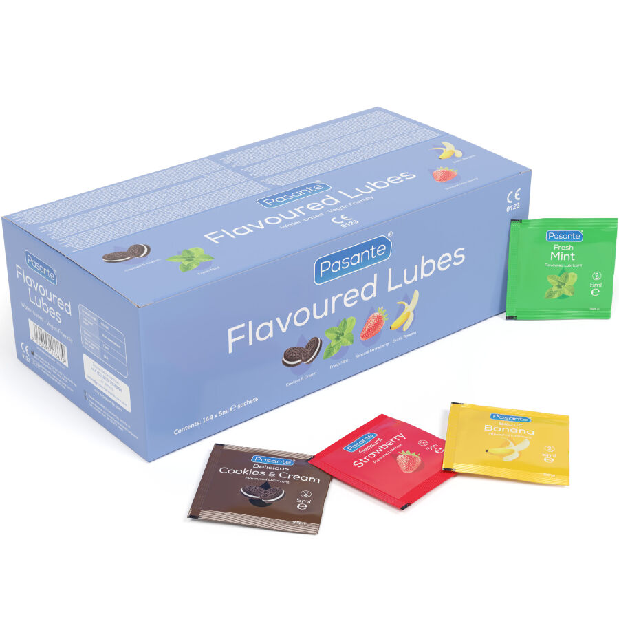 PASANTE - FLAVOR LUBRICANTS BOX 144 UNITS 5 ML