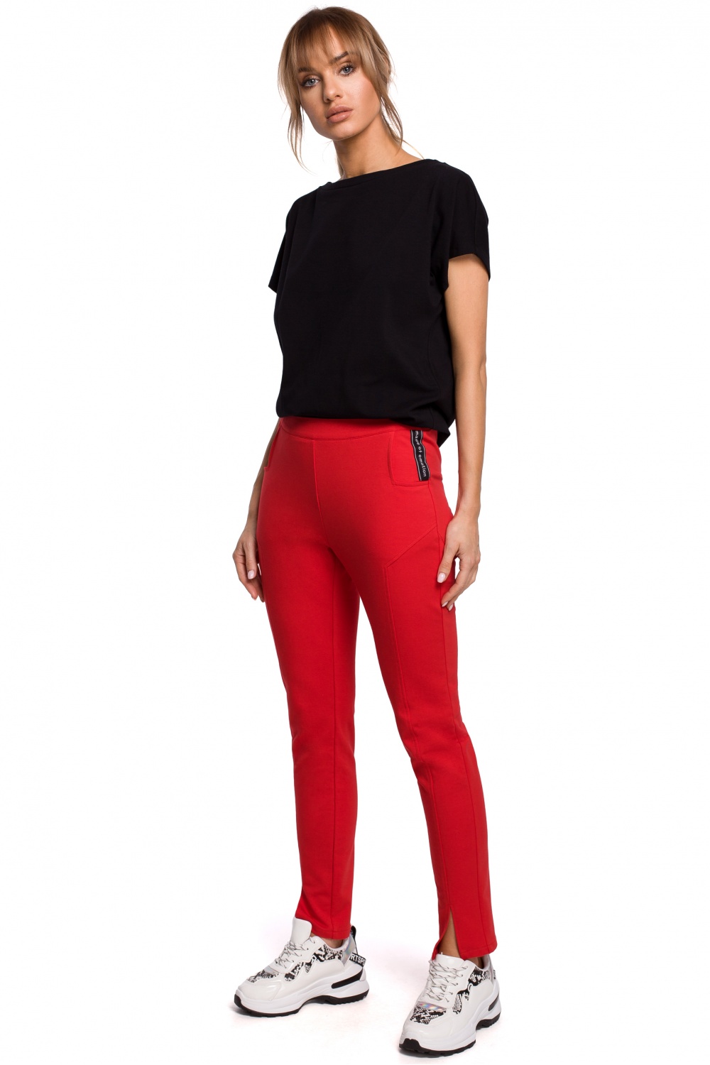 Lange Hose model 142269 Moe rot Damen