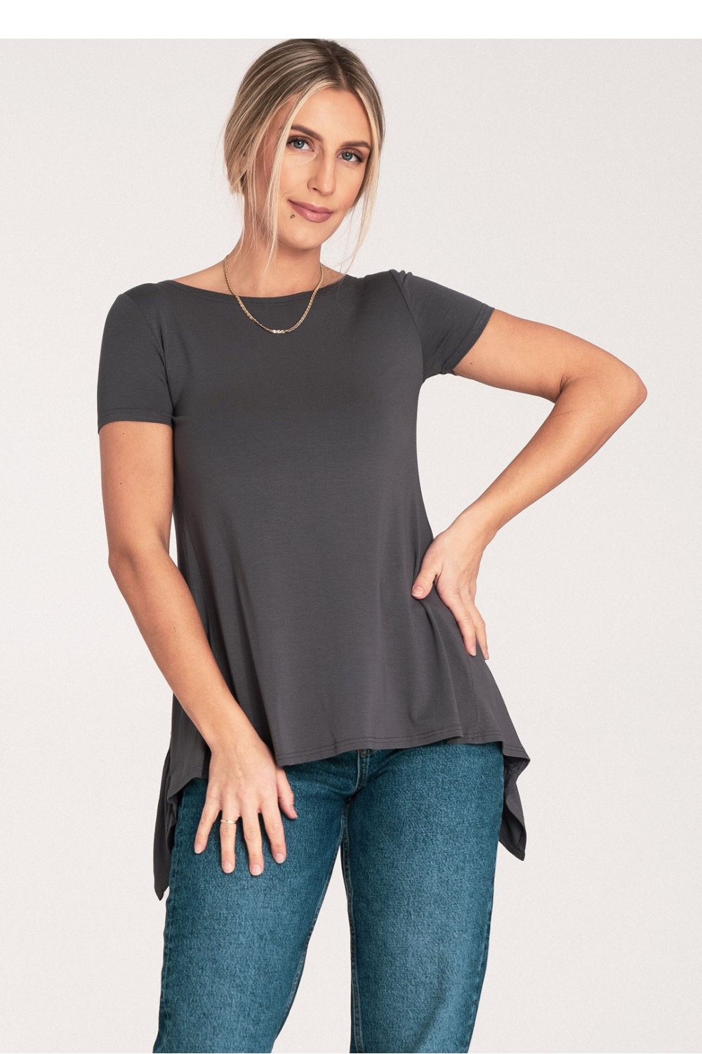  Blouse model 204336 Figl  grey