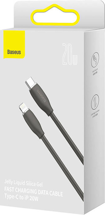 Baseus Jelly cable USB-C to Lightning, 20W, 1,2m (black)