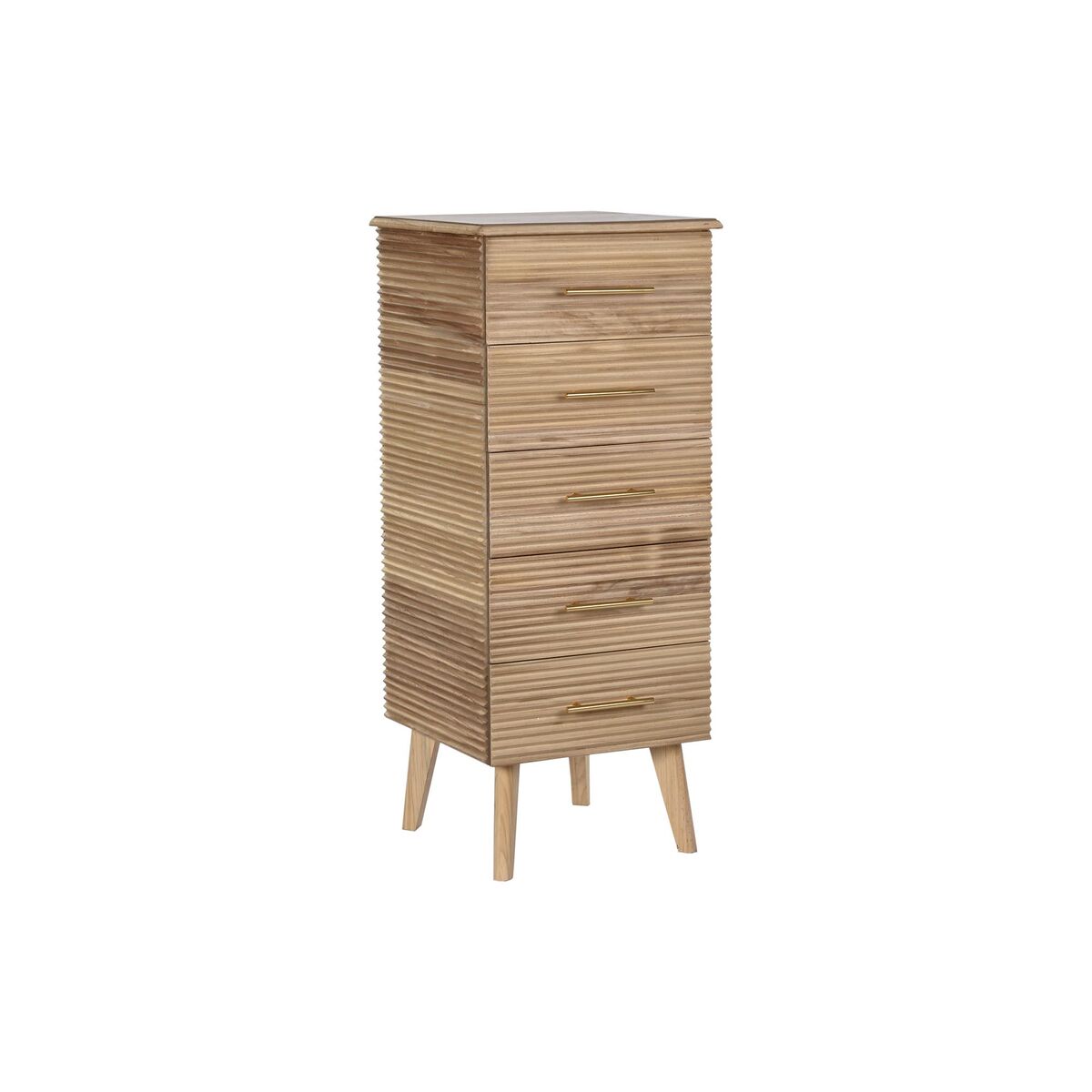 Chest of drawers DKD Home Decor Wood MDF Wood Golden Light brown Scandi 45 x 40 x 100 cm 42 x 40 x 100 cm