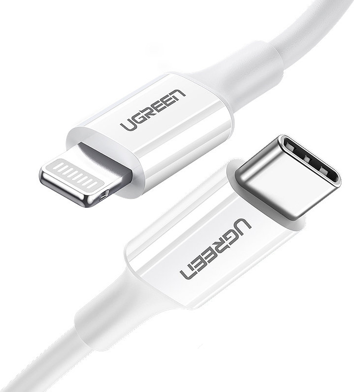 UGREEN US171 USB-C - Lightning MFi Cable 3A 0.25m white