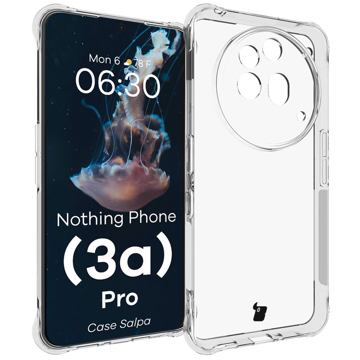 Elastyczne etui Bizon Case Salpa do Nothing Phone (3a) Pro przezroczyste