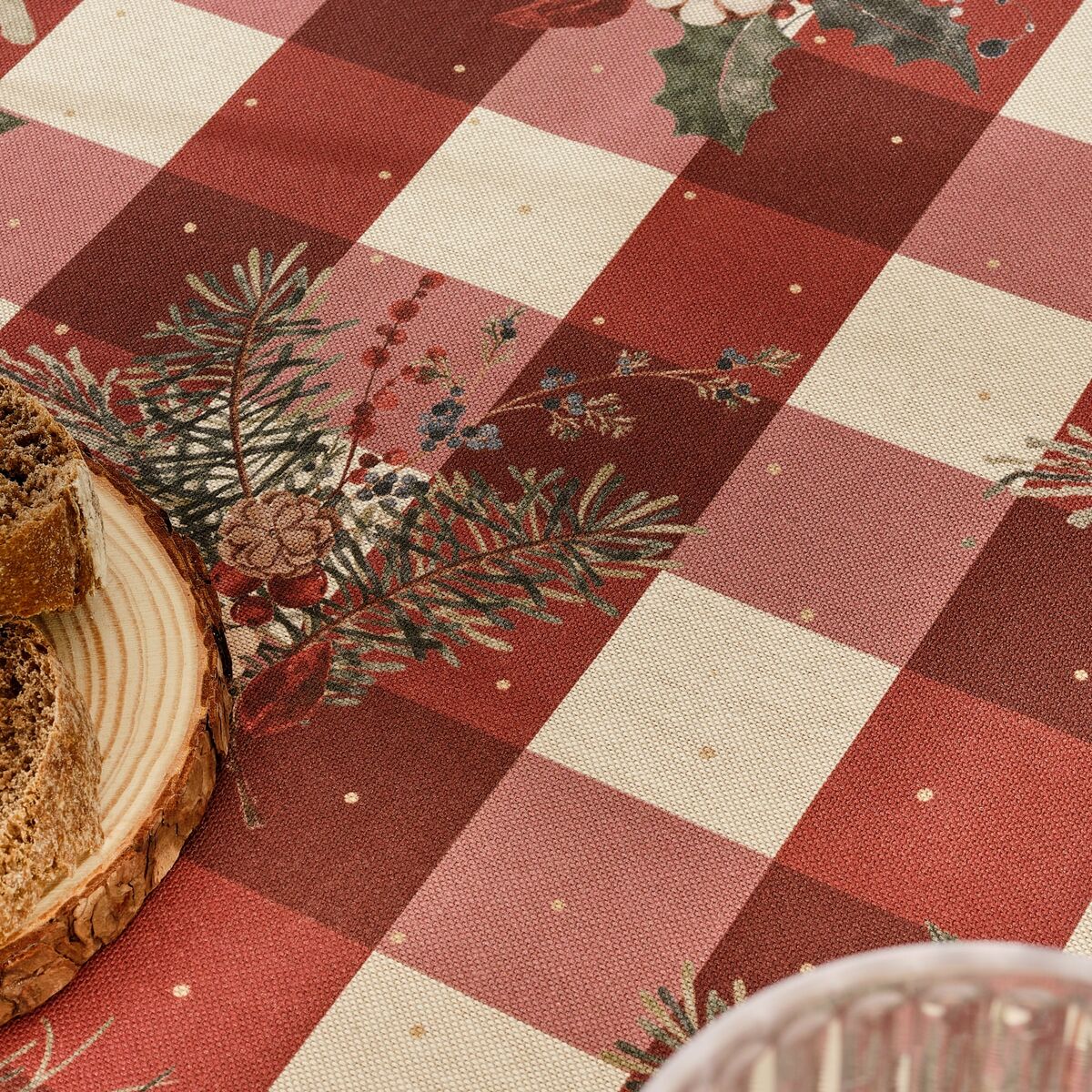 Stain-proof tablecloth Mauré Christmas Mistletoe 300 x 155 cm