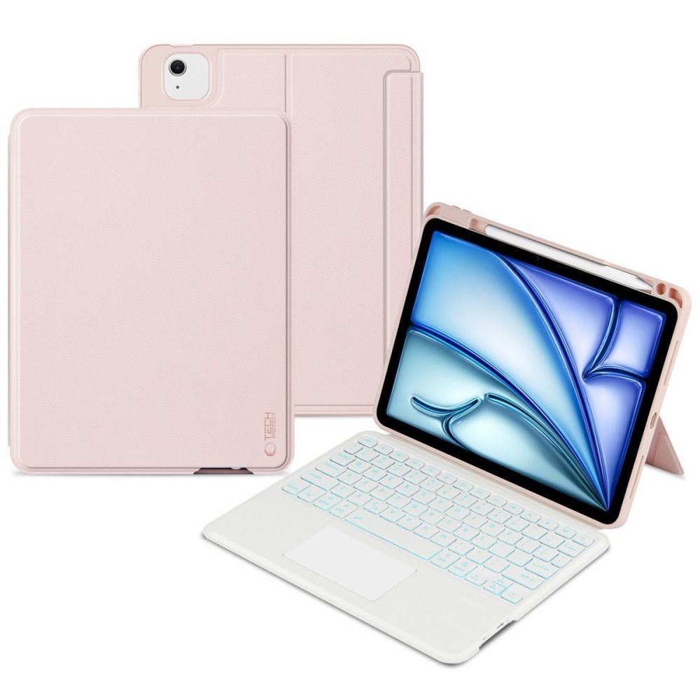 Tech-Protect SmartCase Mag Pen + Keyboard Apple iPad Air 10.9 2020/2022 (4, 5 gen) / iPad Air 11 2024 (6 gen) Pink
