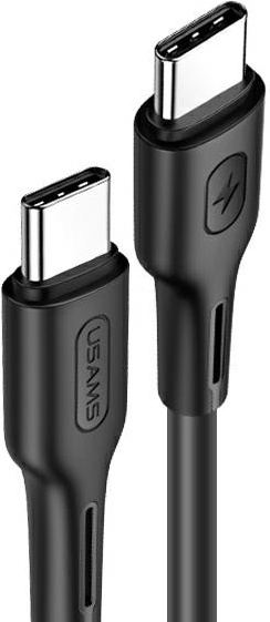 USAMS Cable U43 USB-C - USB-C 100W PD Fast Charge 5A 1.2m black SJ459USB01 (US-SJ459)