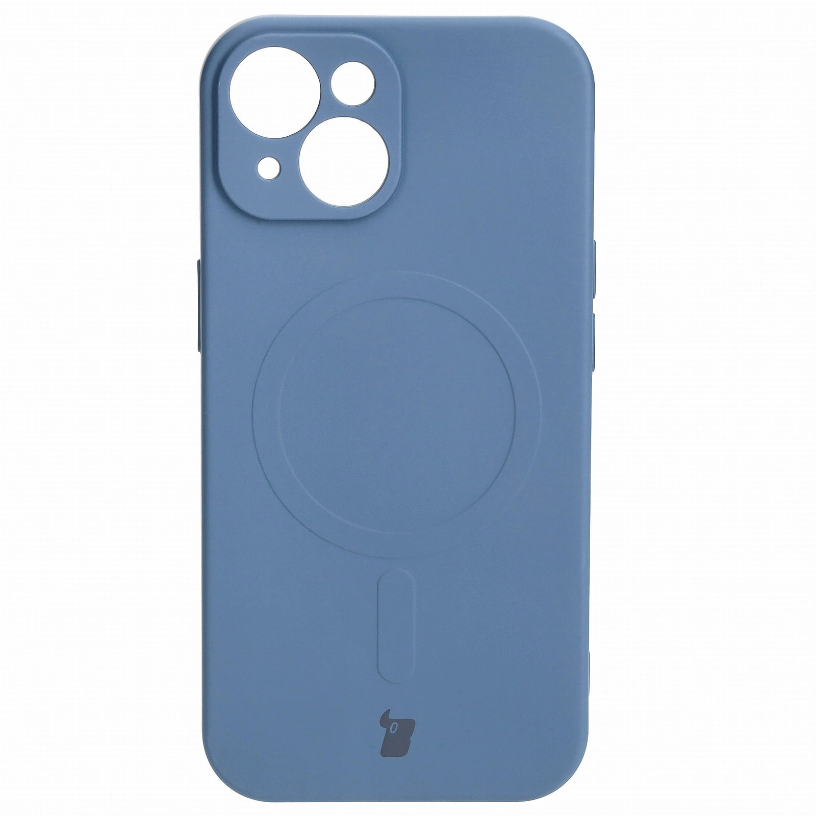 Bizon Case Silicone Magnetic Apple iPhone 15 navy blue