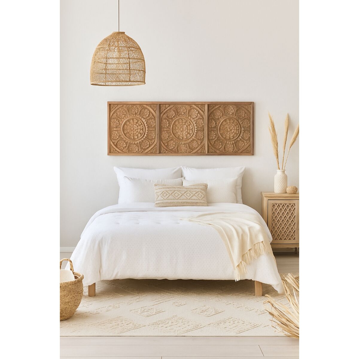 Headboard Home ESPRIT Natural 162,5 X 3,5 X 60 CM