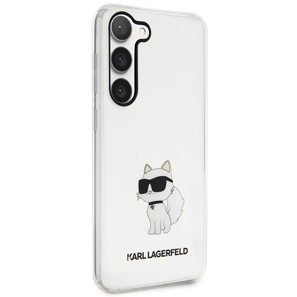 Karl Lagerfeld KLHCS23MHNCHTCT Samsung Galaxy S23+ Plus transparent hardcase Ikonik Choupette