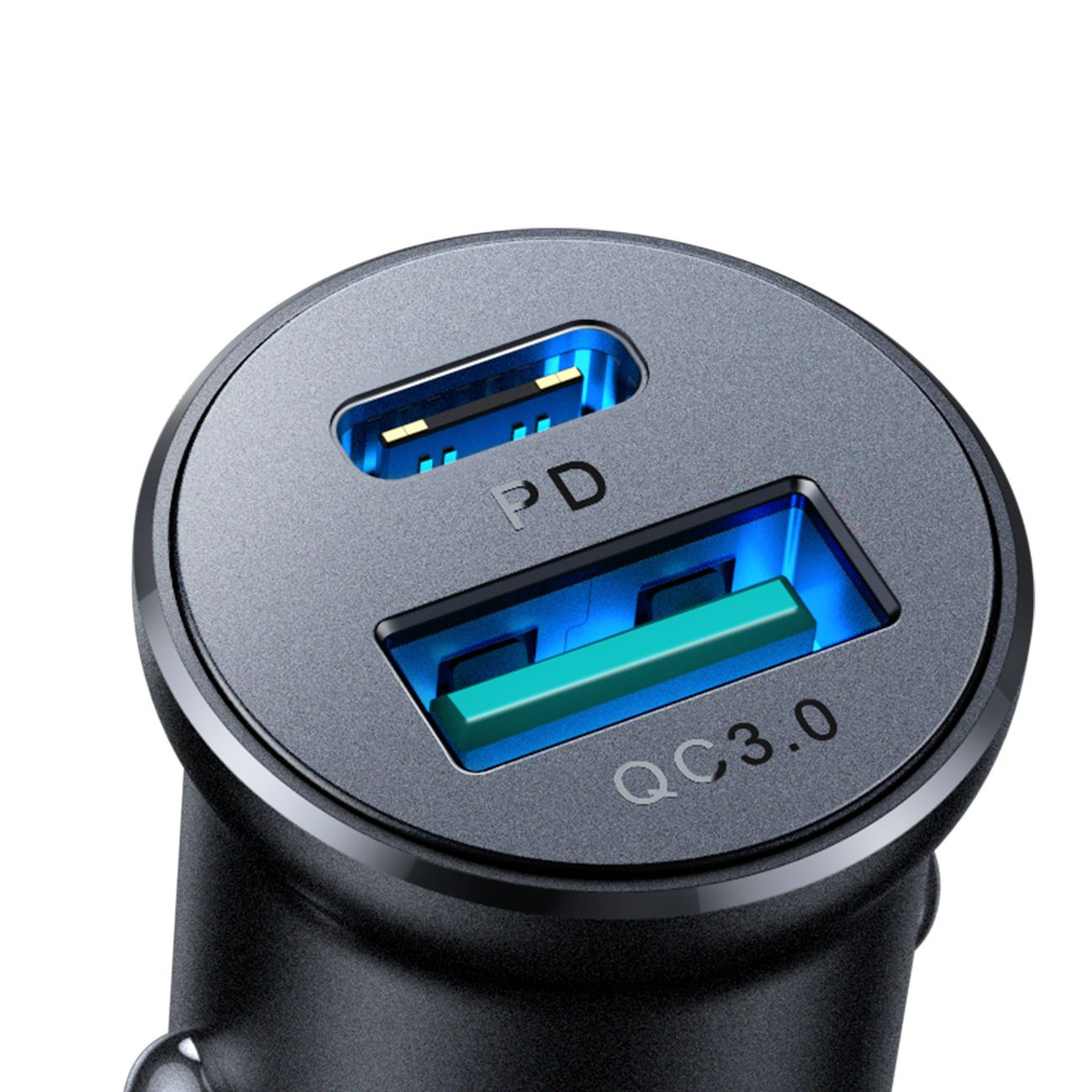 Joyroom JR-CCN05 car charger 30W USB-A, USB-C black