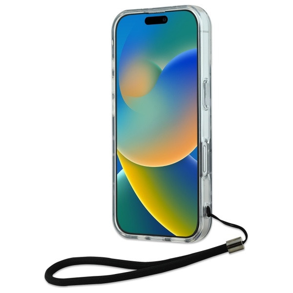 Etui Karl Lagerfeld do Apple iPhone 16 Plus Zebra With Cord fioletowy