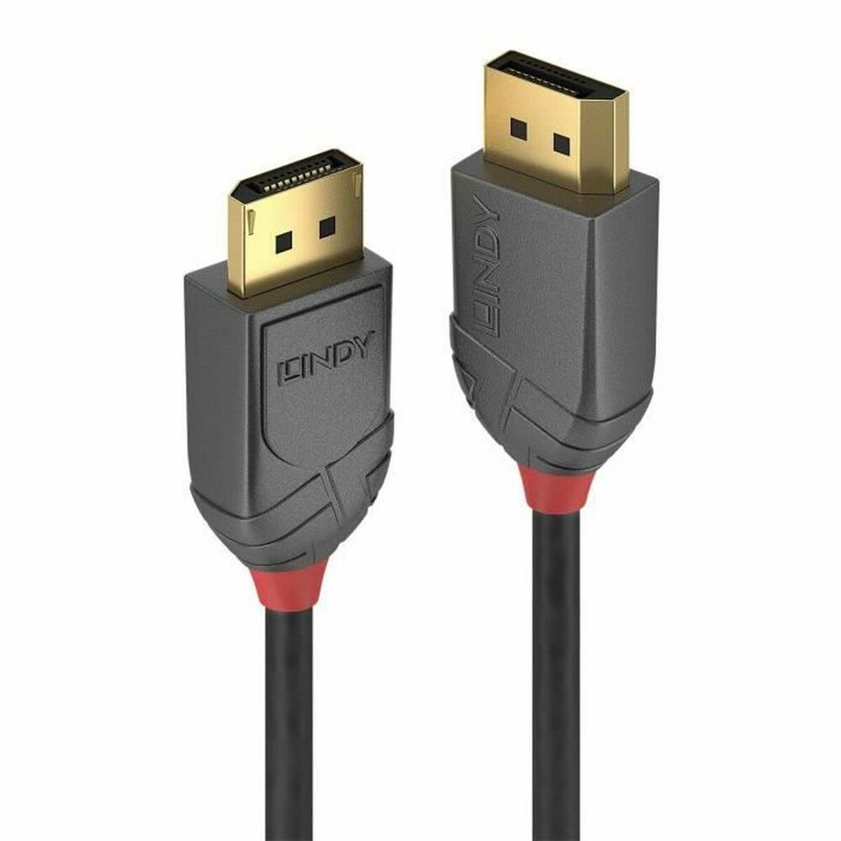 DisplayPort-Kabel LINDY 36484 Schwarz Schwarz/Grau 5 m