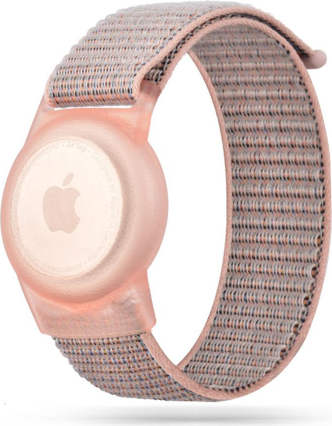 Tech-Protect Nylon For Kids Apple AirTag Pink