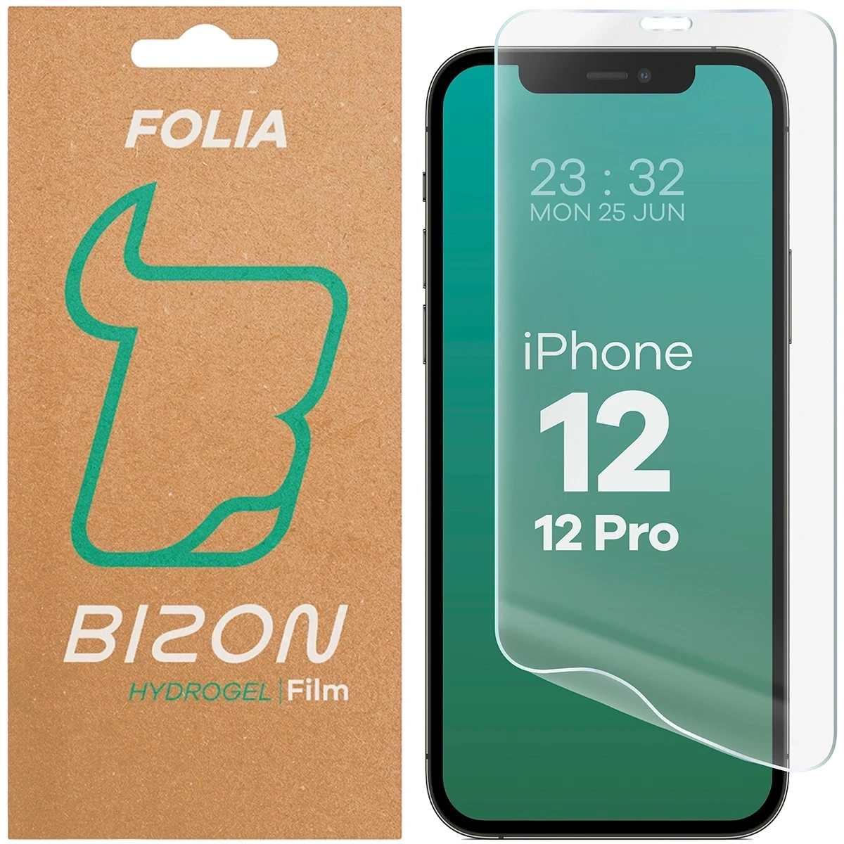 Folia hydrożelowa na ekran Bizon Glass Hydrogel Front do Apple iPhone 12 / 12 Pro