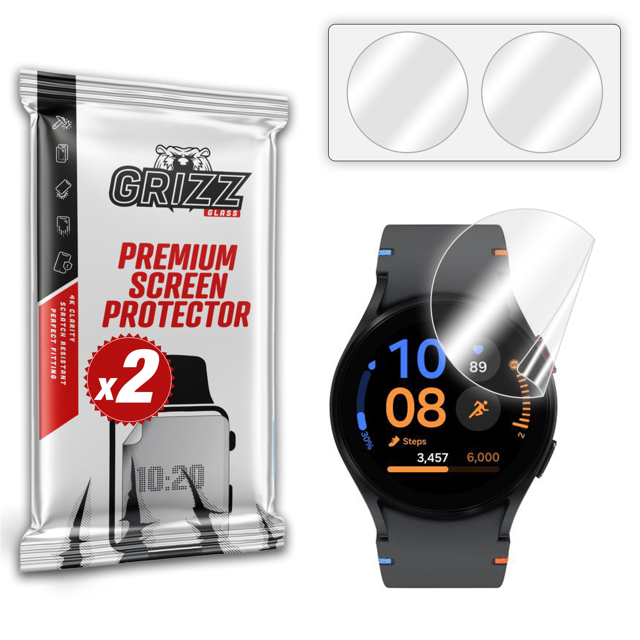 GrizzGlass CeramicFilm Samsung Galaxy Watch FE 40mm