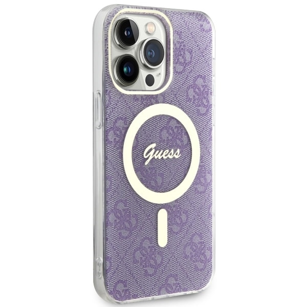 Guess GUHMP14XH4STU Apple iPhone 14 Pro Max purple hardcase 4G MagSafe