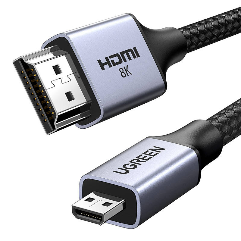 Cable micro HDMI - HDMI 8K UGREEN HD164 1m (black)