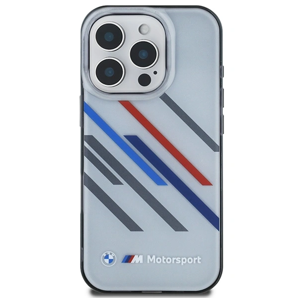 BMW BMHCP16X23HTRAG Apple iPhone 16 Pro Max hardcase Motorsport IML Random Stripes grey