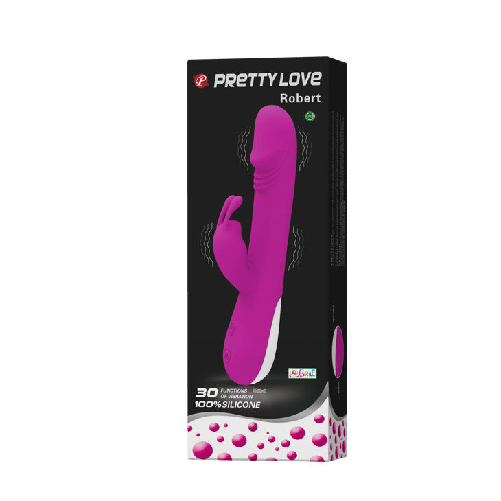 PRETTY LOVE FLIRTATION - ROBERT VIBRATOR WITH CLIT STIMULATION