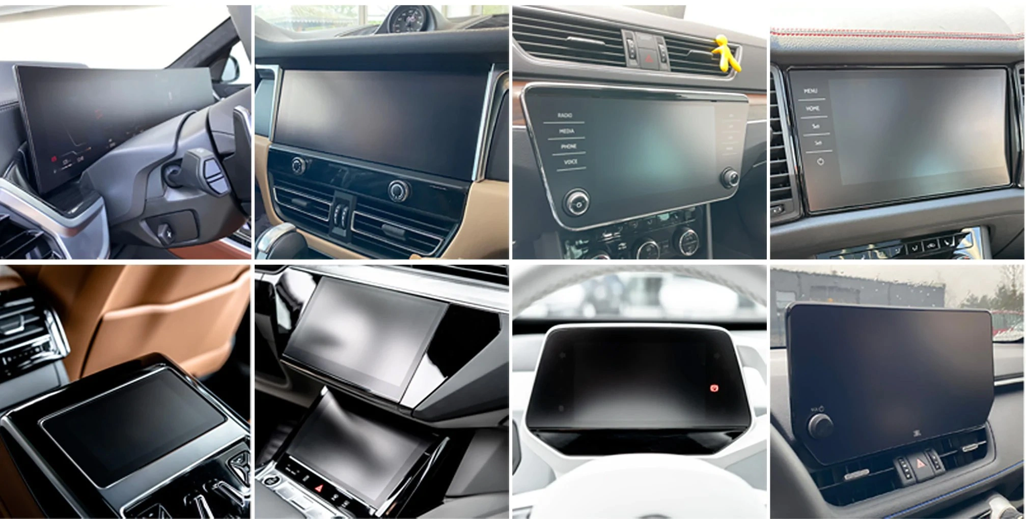 Matte GrizzGlass CarDisplay Protection Mercedes S Klasa W222 Przedlift 2013-2017 [2in1]