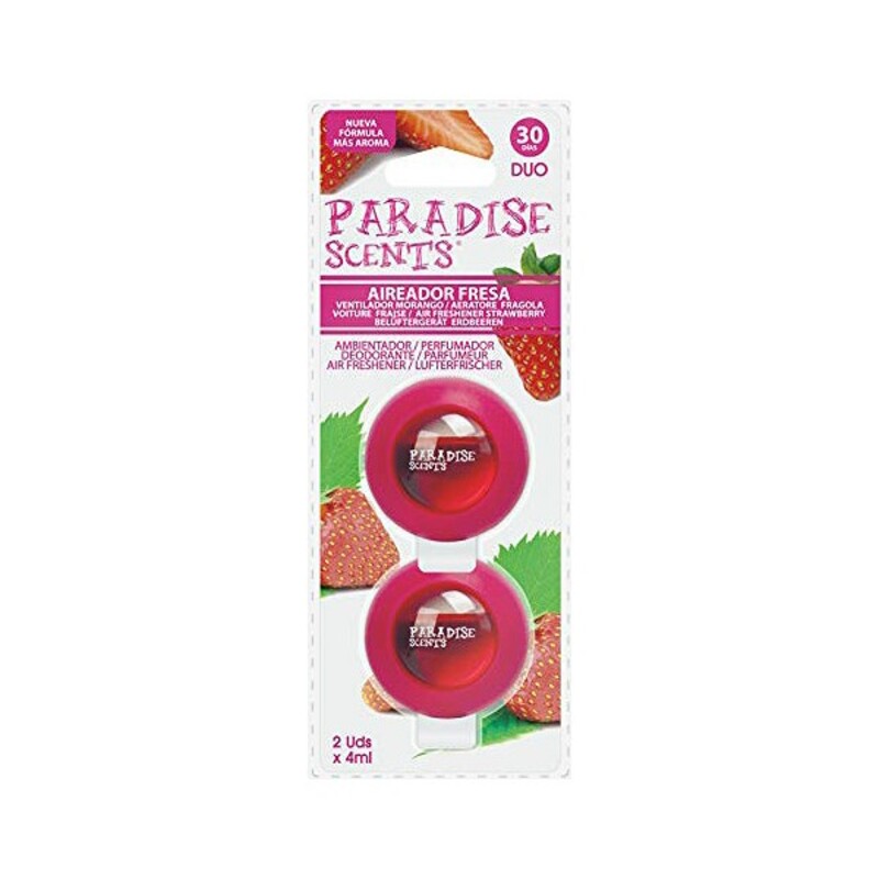 Car Air Freshener Paradise Scents Strawberry Duo (2 uds)