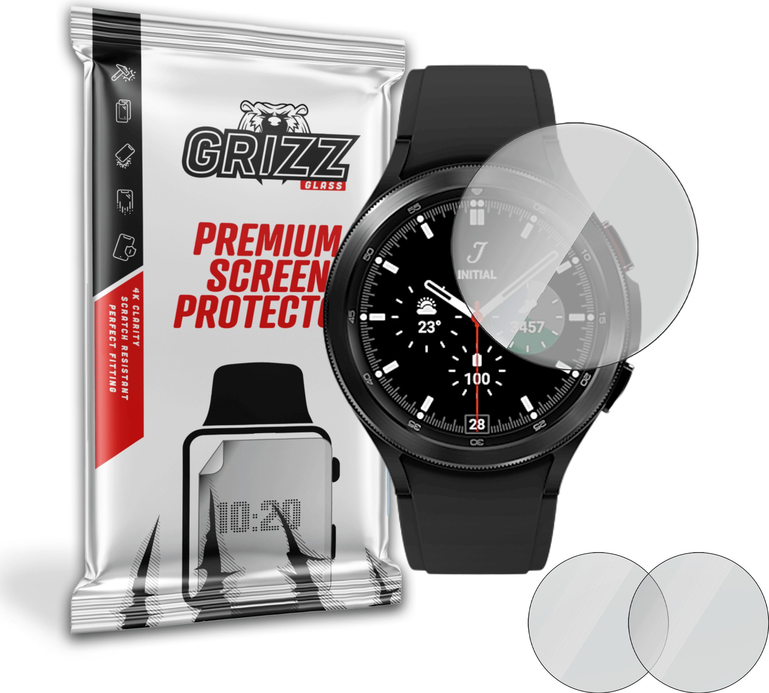 GrizzGlass PaperScreen Samsung Galaxy Watch 4 Classic 42 mm