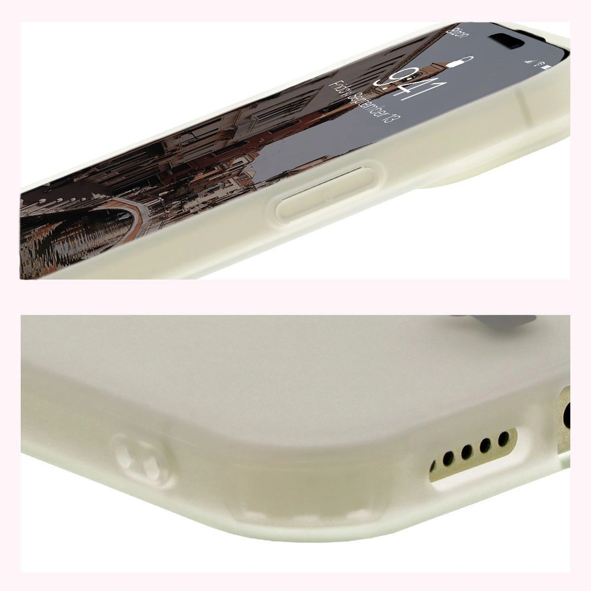 Bizon Case MatteO Apple iPhone 15 translucent