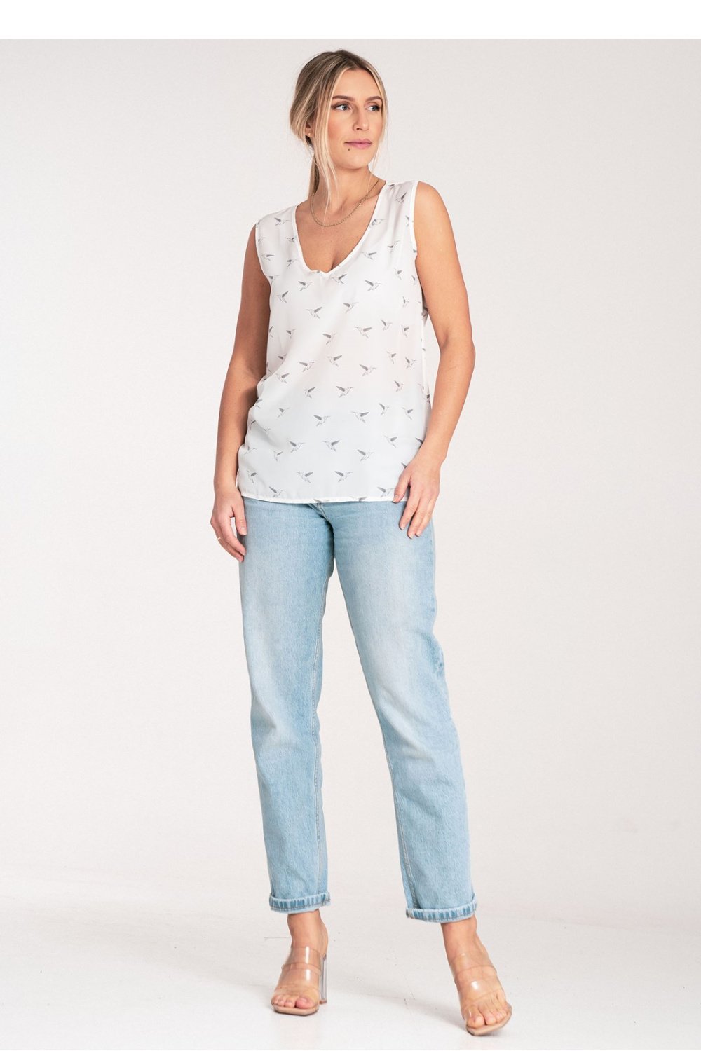  Blouse model 204312 Figl  beige