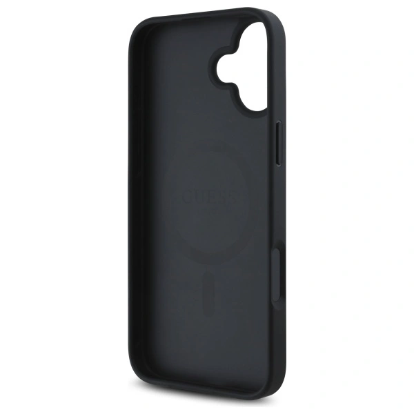 Guess GUHMP16SP4ROPEMCK Apple iPhone 16 hardcase 4G Flowers Print MagSafe black