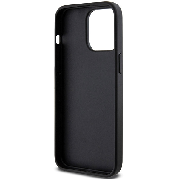 Karl Lagerfeld KLHCP13XGSACHPK Apple iPhone 13 Pro Max hardcase Gripstand Saffiano Choupette Pins black