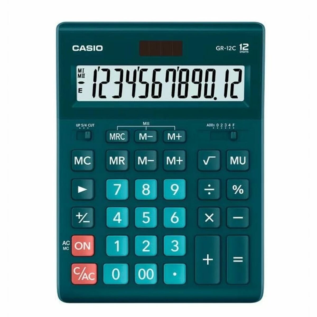 Calculator Casio GR-12C-DG-W-EP Blue Resin