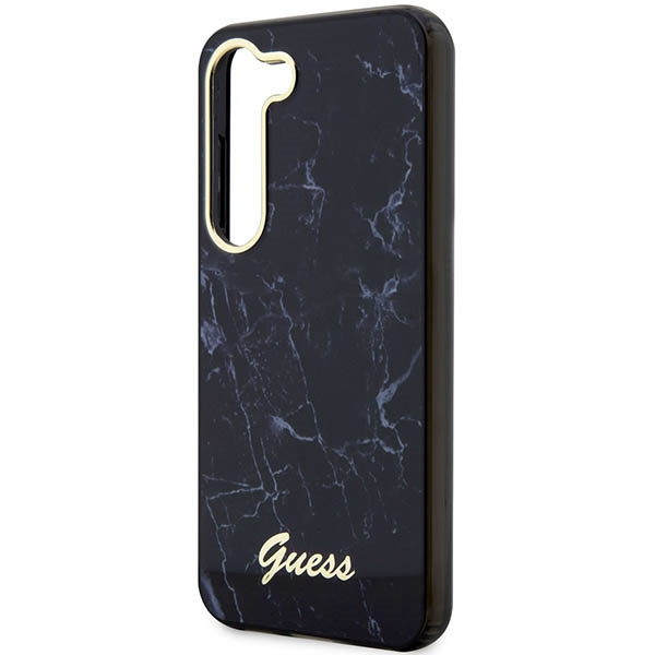 Guess GUHCS23MPCUMAK Samsung Galaxy S23+ Plus black hardcase Marble