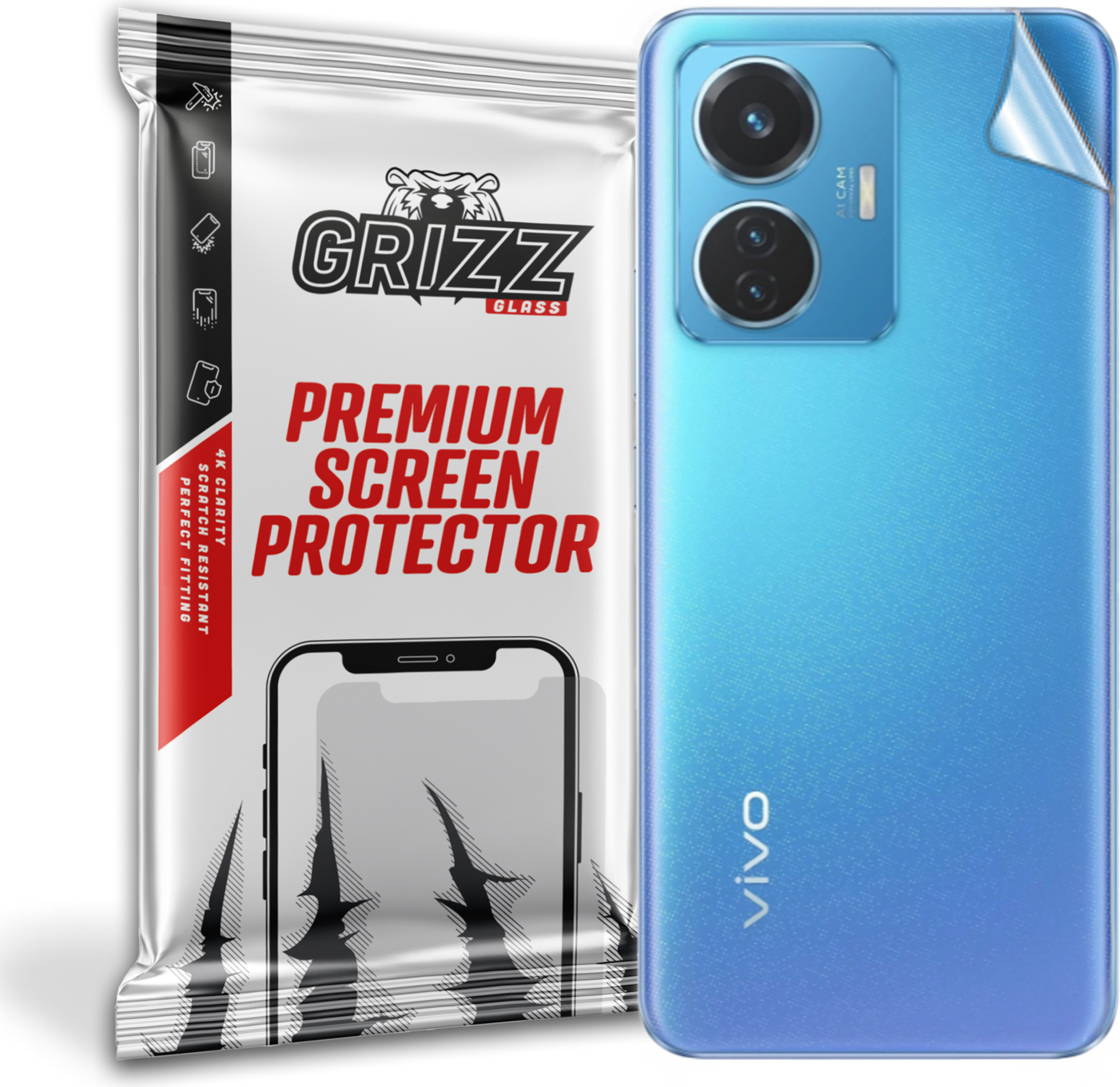 GrizzGlass SatinSkin vivo T1 4G V2153(44W)