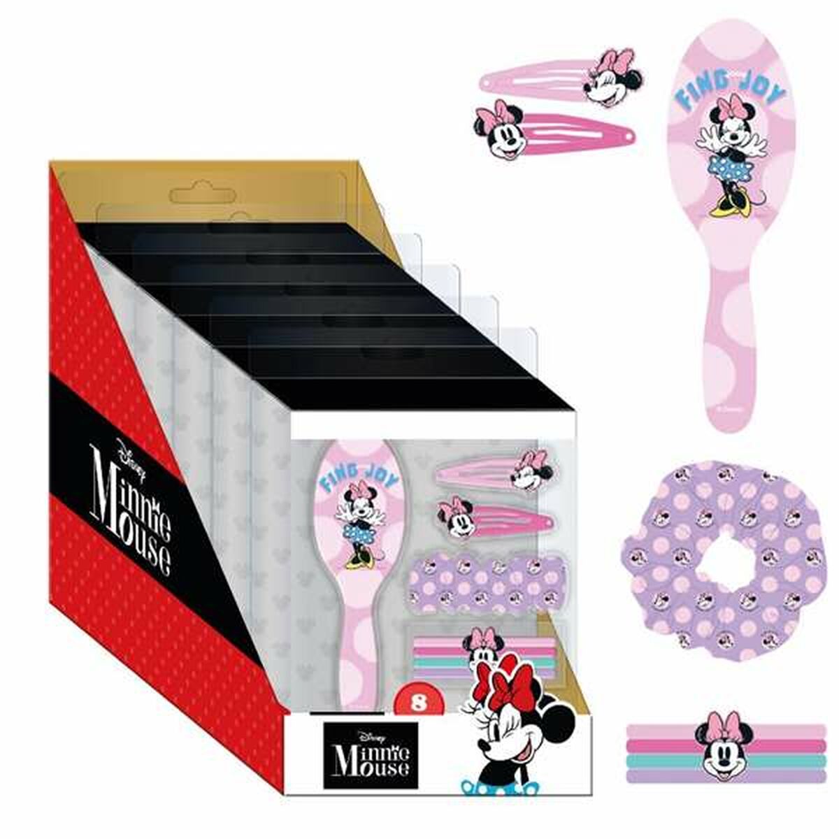Hair Clips Minnie Mouse Pink