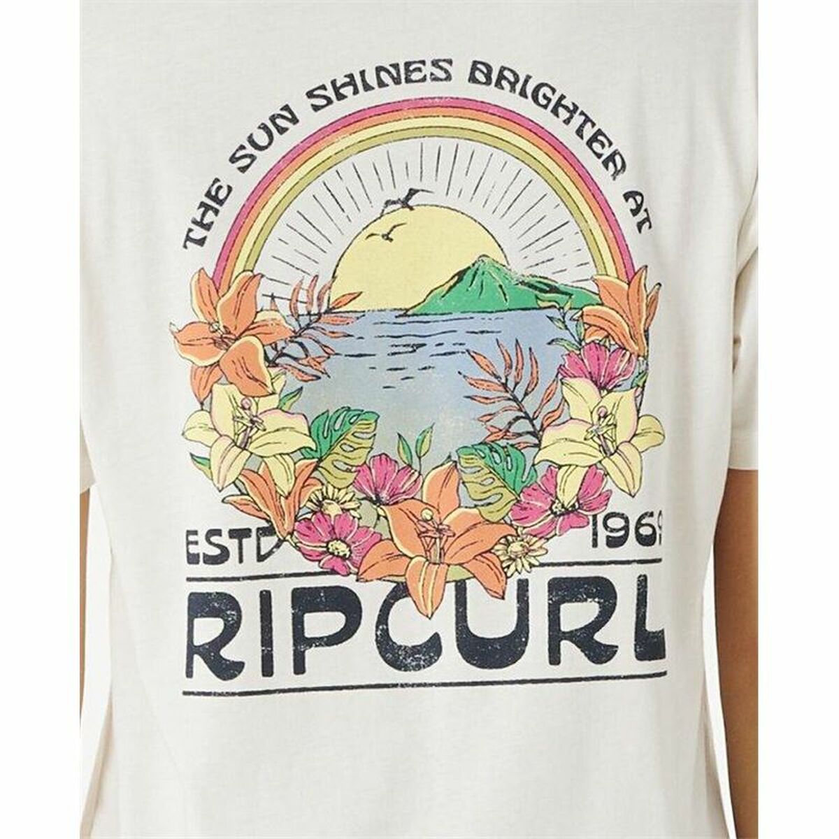 T-shirt Rip Curl Sun Relaxed White