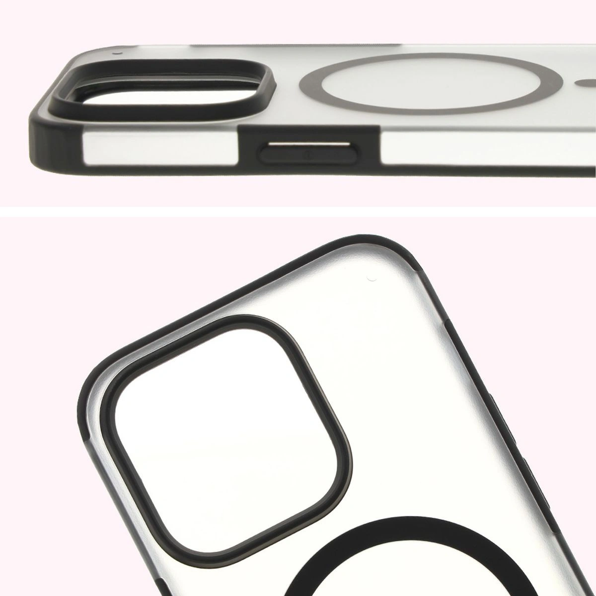 Bizon Case MatteO Apple iPhone 14 Pro transparent with black frame